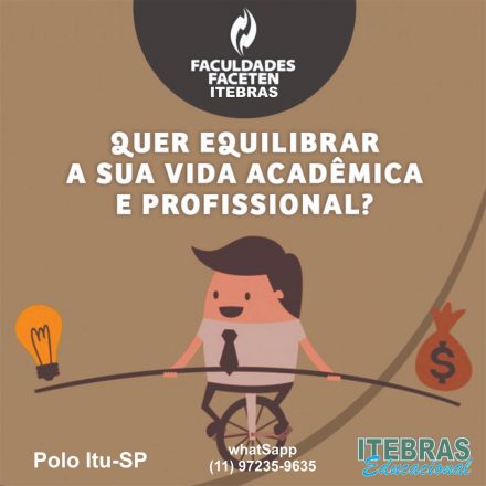 Equilíbrio acadêmico e profissional